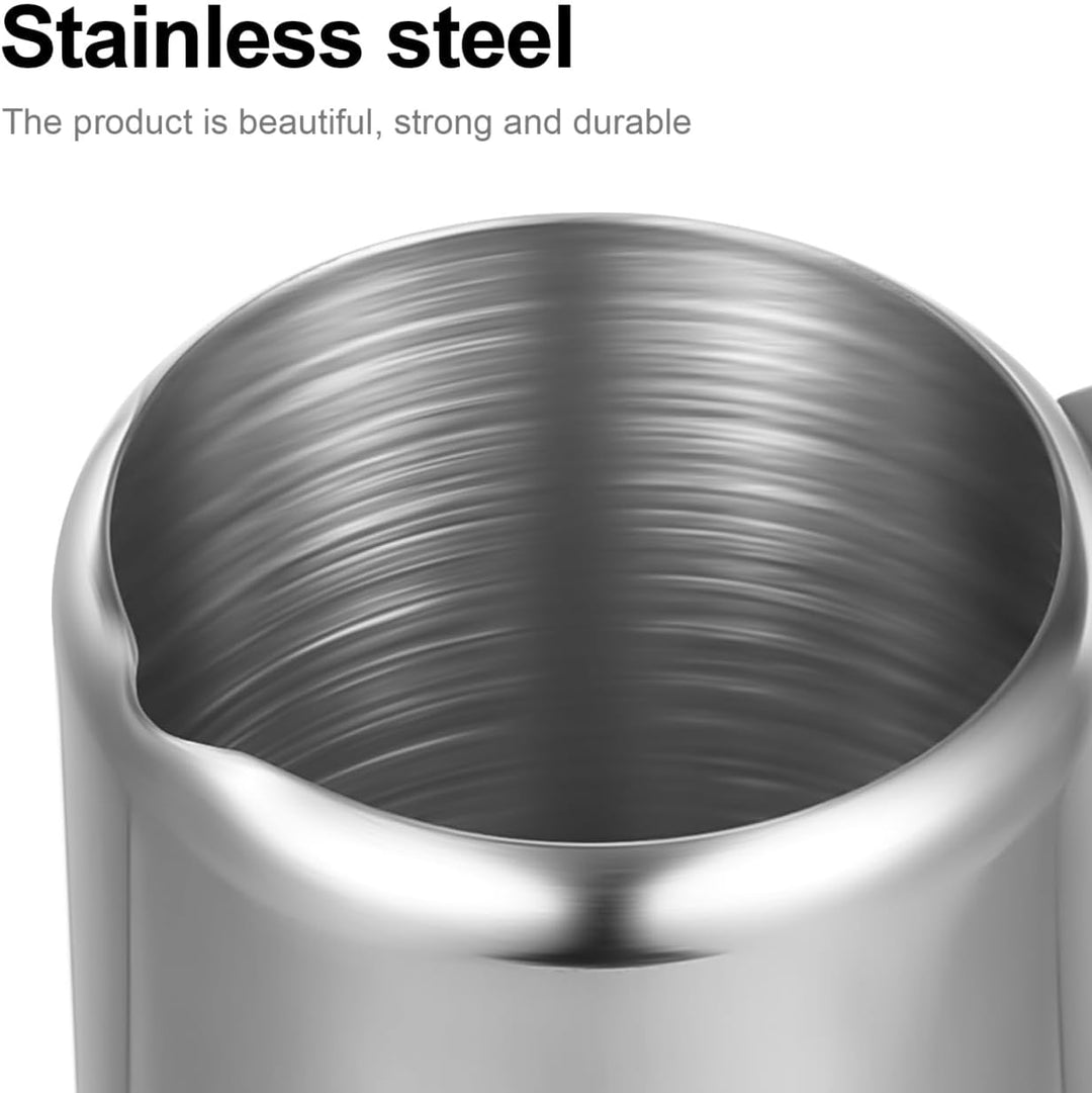 Cabilock Edelstahl Milchkännchen 2Er Set 60Ml Milchaufschäumer Kännchen Für Kaffee Latte Art Sauce D