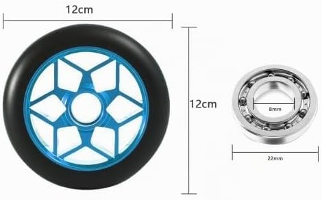 2 Stück 110mm Stunt Scooter Rollen, Scooter Ersatzräder räder mit ABEC-9 Lager, für meisten Stuntsco
