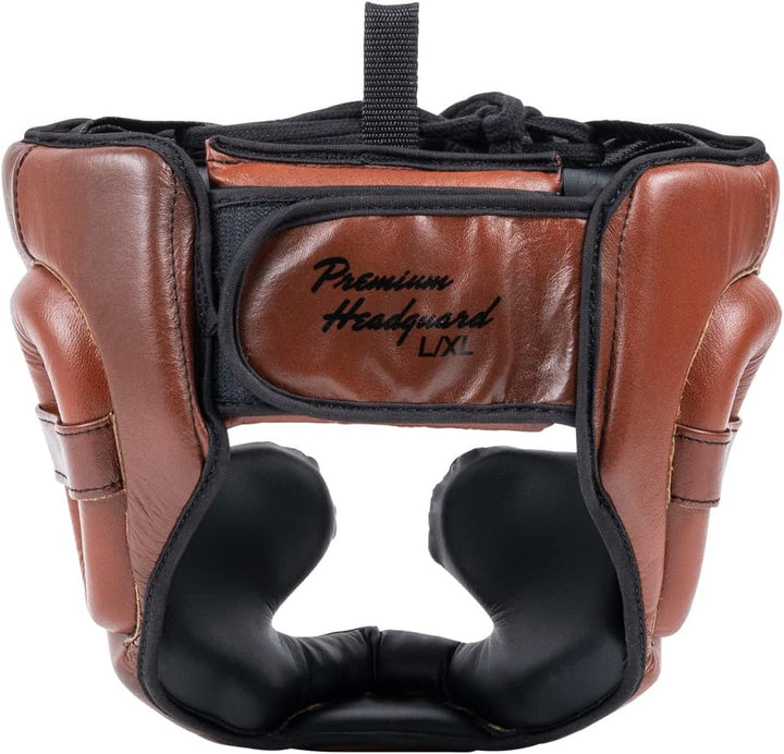 BENLEE Kopfschutz aus Leder PREMIUM HEADGUARD Brown/Black/Beige L-XL, Brown/Black/Beige L-XL