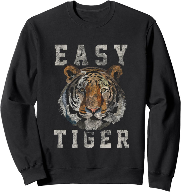Easy Tiger Distressed Casual-Chic-Grafik für Frauen Sweatshirt