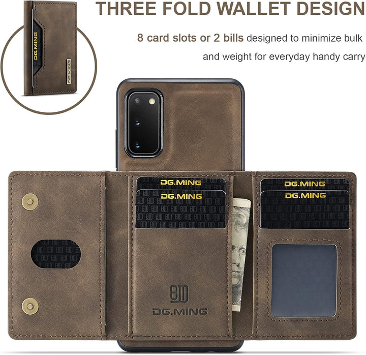UDBKKDX 2 in 1 Handyhülle für Samsung Galaxy S23 Ultra, abnehmbare Brieftasche und magnetische Adsor