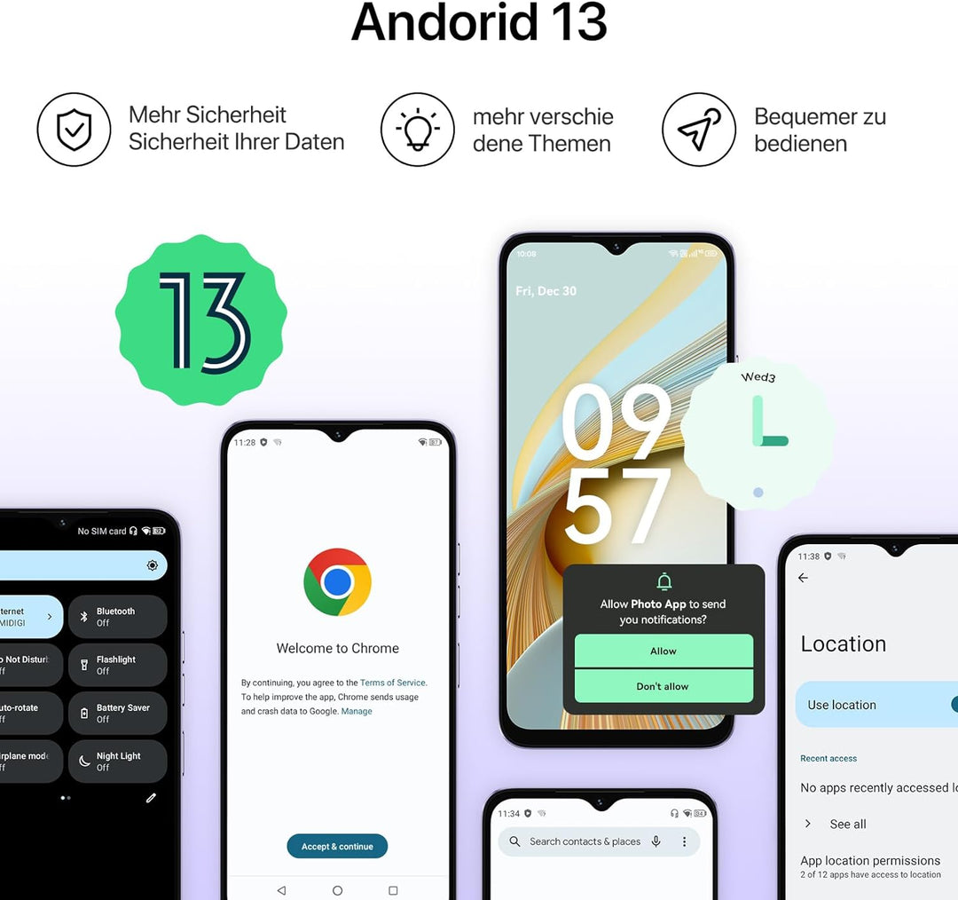 UMIDIGI G3 Plus Smartphone Ohne Vertrag (2023),Android 13 Handy, 8GB+128GB/1TB Simlockfreie Handys,6