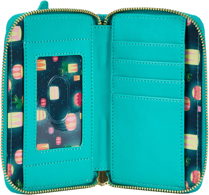 Loungefly Tangled Rapunzel Castle Glow in the Dark Zip Around Wallet