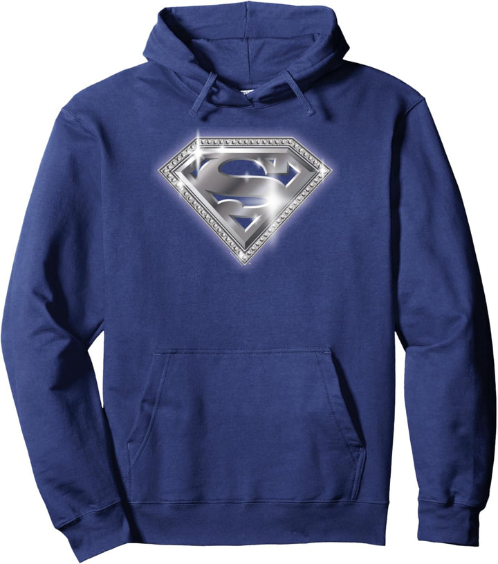 Superman Bling Shield Pullover Hoodie