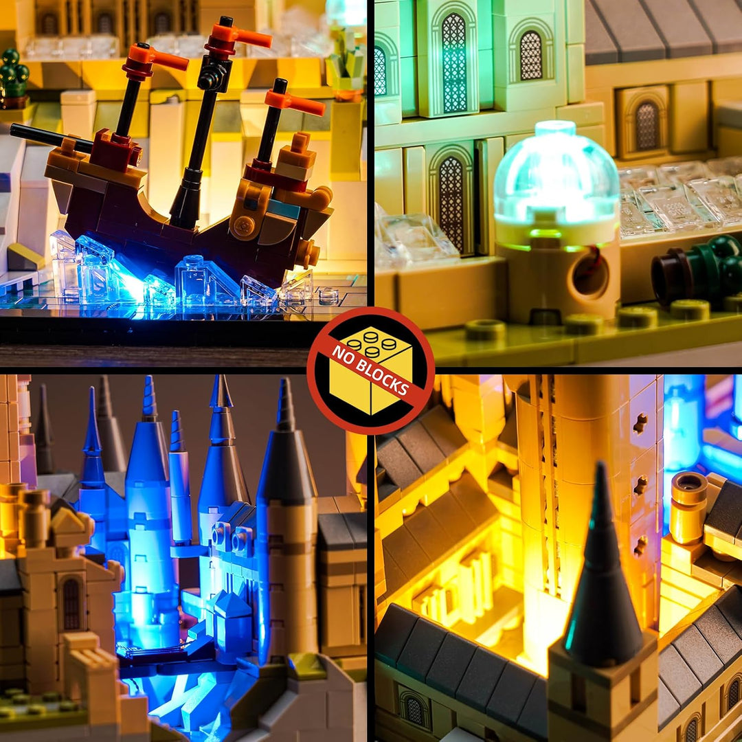 Led Licht Set Kompatibel mit Lego 76419 Hogwarts Castle and Grounds (Kein Lego), Dekorationsbeleucht