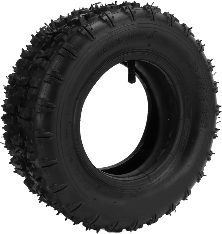 Dilwe Offroad-Reifen, 13 X 5.00-6 Gummi-Innen- und Au?enreifen mit Geradem VentilschaftElectric Bicy