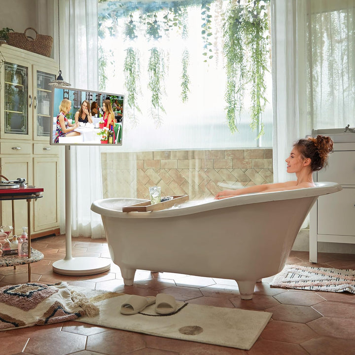 LG 27ART10 TV 68cm (27 Zoll) Lifestyle TV StanbyME (Touch Screen, 60 Hz, integrierter Akku, Streamin