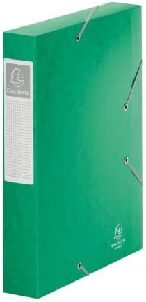 Exacompta 16003H 10er Pack Premium Sammelboxen mit Gummizug 60 mm aus extra starkem Colorspan-Karton