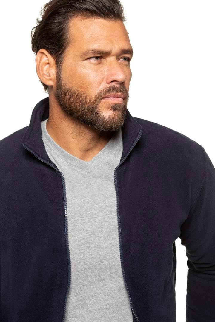 JP 1880, Herren, Grosse Grössen, Fleecejacke L Dunkel Marine, L Dunkel Marine