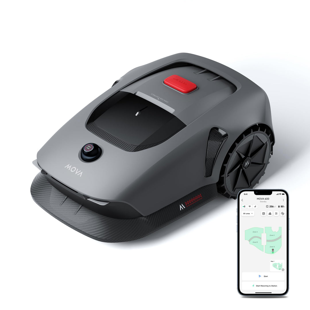 MOVA 600, Rasenmäher Roboter 3D-LiDAR Mähroboter ohne Begrenzungskabel & Genaue Kartierung 600 m², S