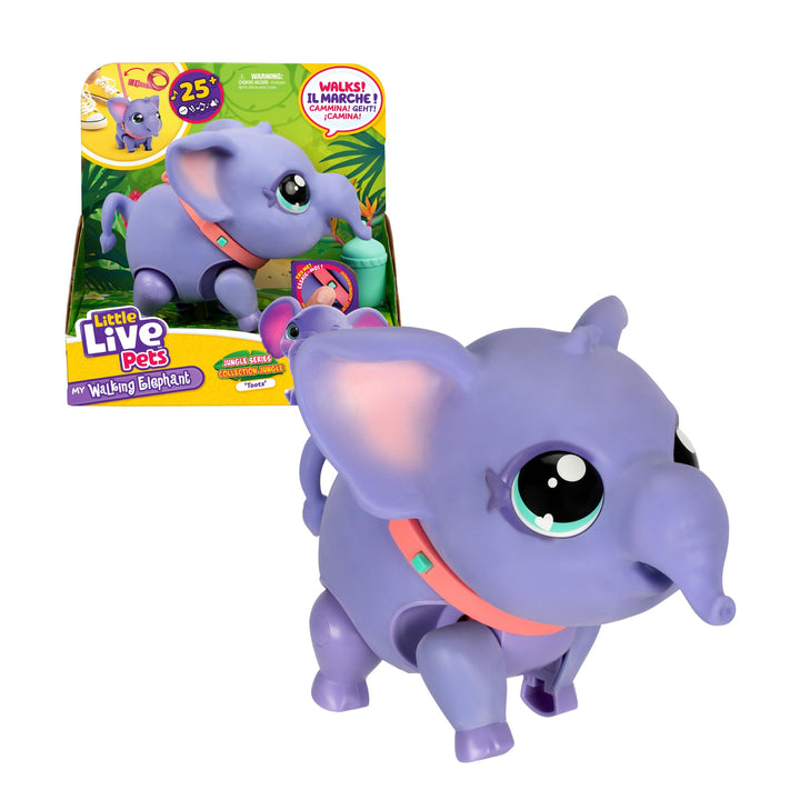 Little Live Pets My Walking Elefant, der Elefant, Spielzeug-Haustier, geht und Tanzt zum Rhythmus de