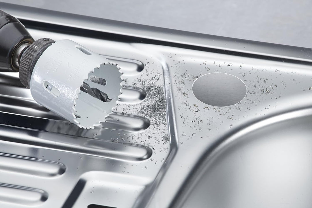 kwb 598270.0 Profi Bi-Metall Lochsäge-Set Nr. 2 für Installateure – 9-teilig, HSS-CO, Vario Zahnung,