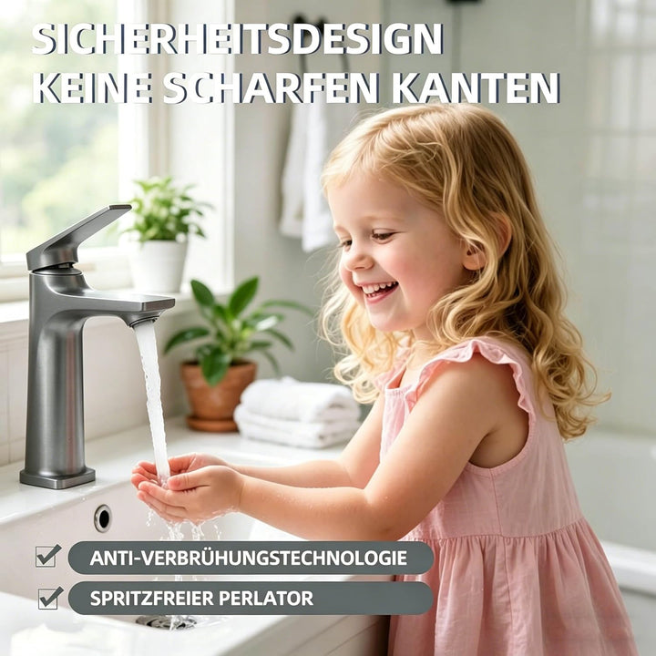 Waschtischarmatur Wasserhahn Bad Waschbecken Badarmatur Einhand Mischbatterie Waschtischarmatur Einh