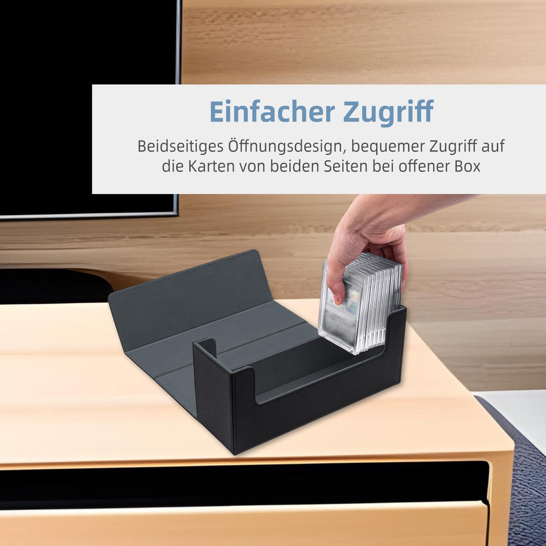 Card Deck Box for MTG, Gathering Kartenbox für 580+ Ungesleevte Karten/ 35pt/130pt Sammelkarten Hüll