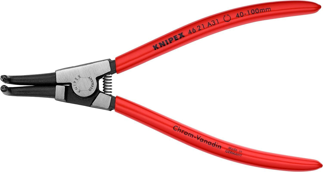 Knipex Sicherungsringzange für Aussenringe auf Wellen schwarz atramentiert, mit Kunststoff überzogen