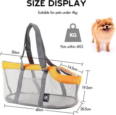 PETCUTE Hundetasche,Katzentasche,Atmungsaktiv Tragetasche für Hund,Haustiertragetasche Schultertasch