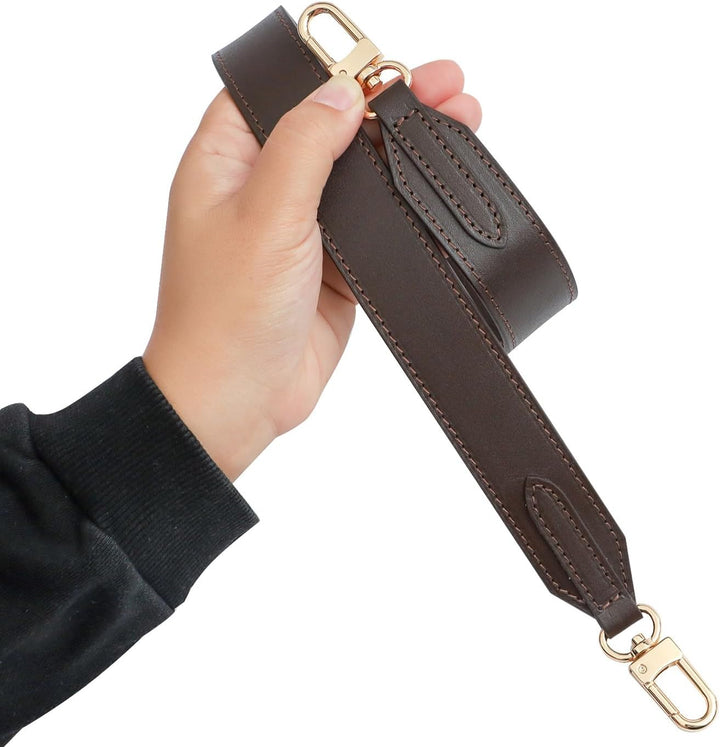 Senral Breit Schulterriemen Braun Echte Leder Taschengurt Handtaschenriemen Tragerieme 30 mm Kompati