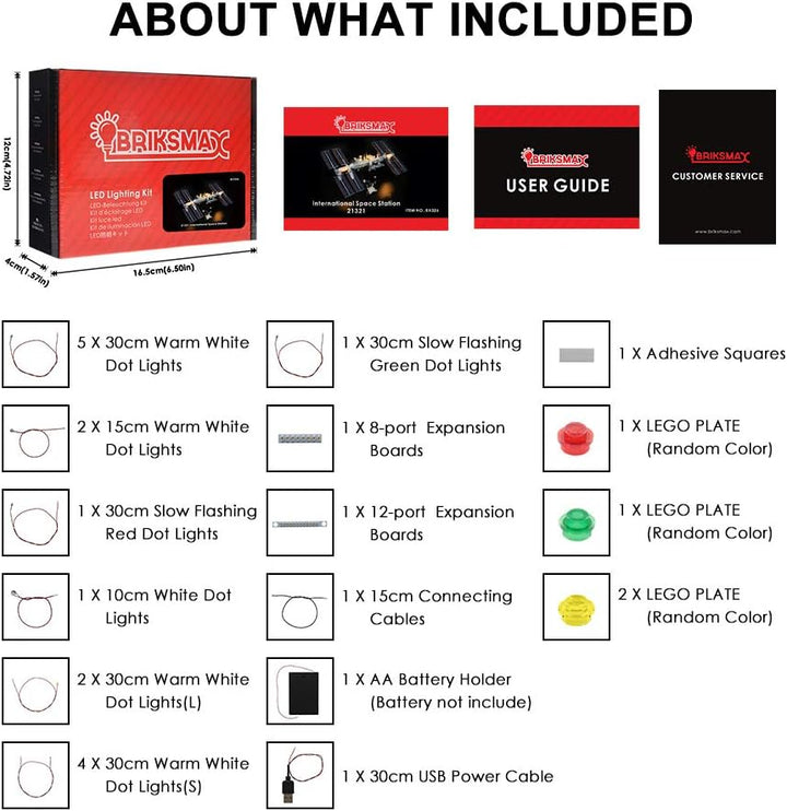 BRIKSMAX Led Beleuchtungsset für Lego Internationale Raumstation,Kompatibel Mit Lego 21321 Bausteine
