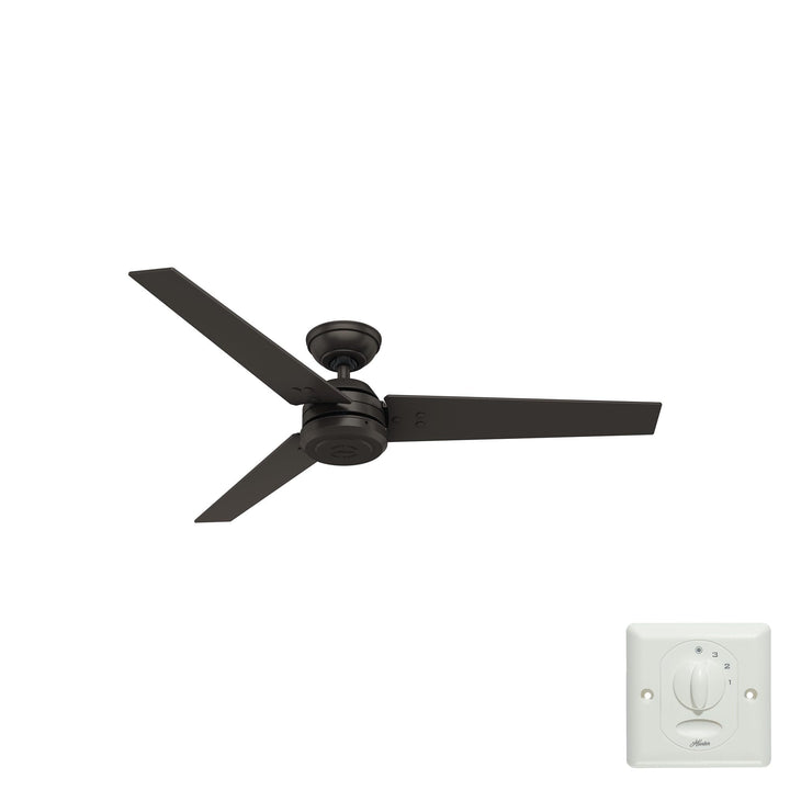 HUNTER FAN Deckenventilator Protos 132 cm für den Innen- und Aussenbereich, mit Wandsteuerung, 3 aus