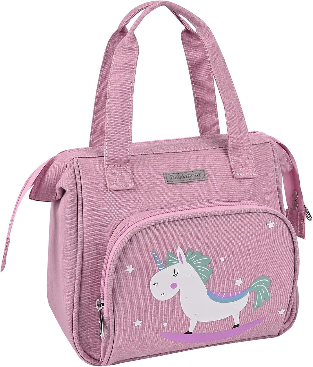 Bebamour Einhorn Puppe Wickeltasche mit Puppe Wickelmatte tragen Puppe Zubehör Mode Kinder Mädchen B