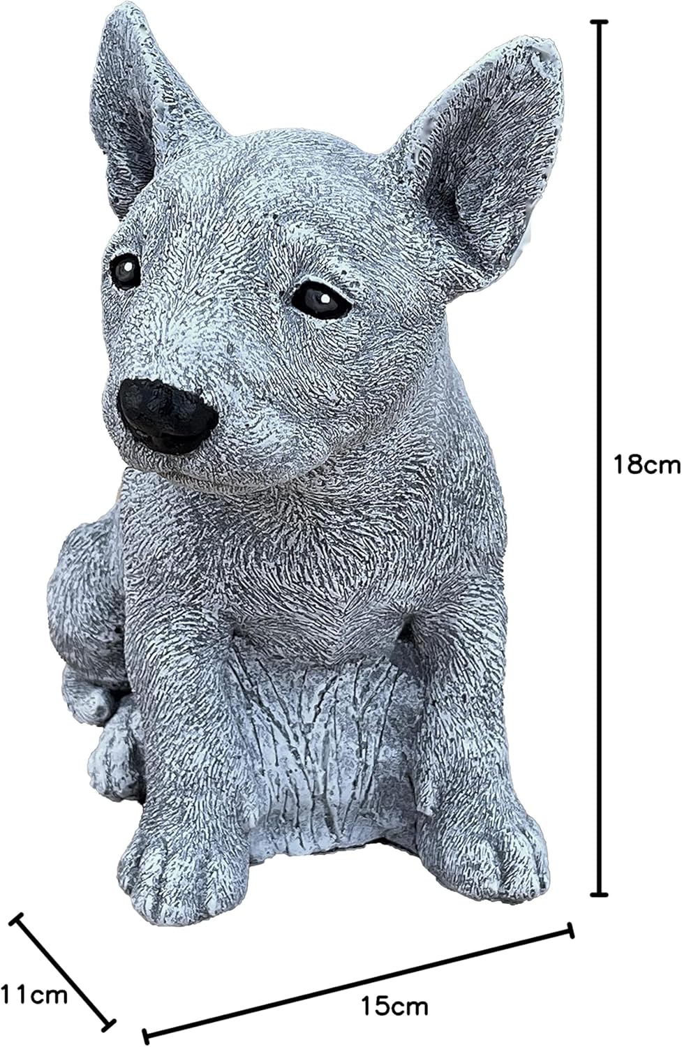 Stone and Style Bullterrier Frost- und wetterfest bis -30°C, massiver Steinguss