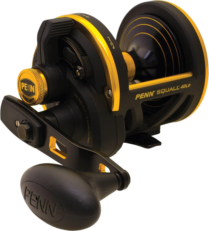 PENN Squall Level Wind Multirolle für Salzwasser Boots- oder Kajakangeln 30-Pound/360-Yard, 30-Pound