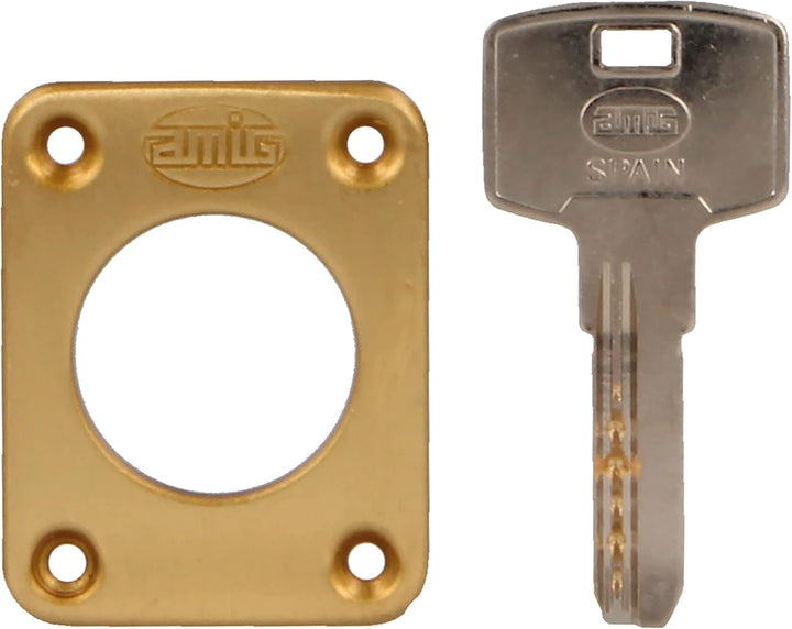 Amig - Überfüllschloss links mit Hebel, Zunge und Griff für Holztüren Mod. 75 | 72 x 112 mm | Sicher