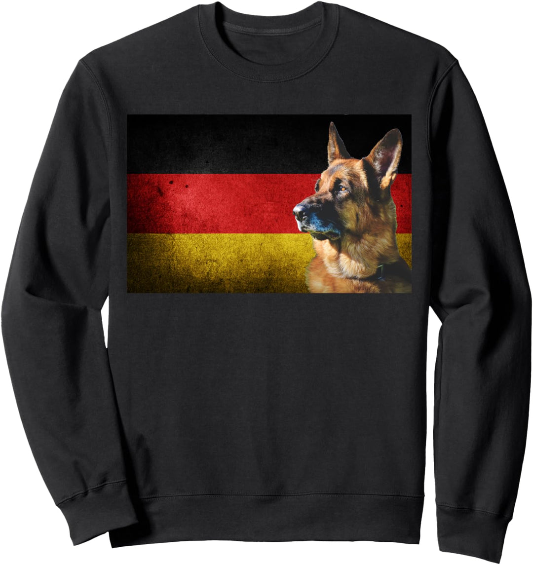 Deutscher Schäferhund Flagge Deutschlands German Shepherd Sweatshirt