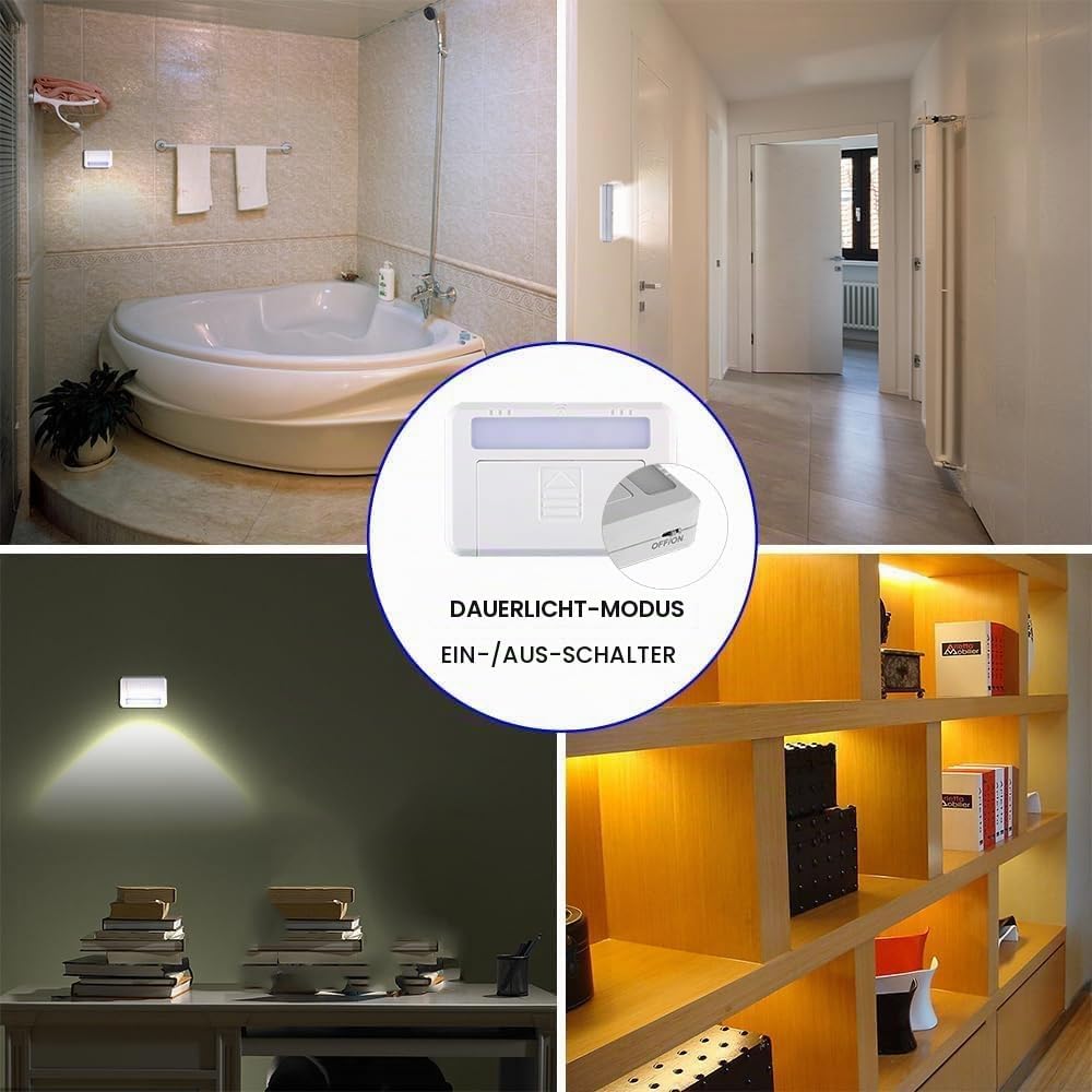 Amagle Magnetische Tür-Sensor-Lichtleiste für Schrank, Schublade, Schrank, Fenster, Hotel, Küche, Ke