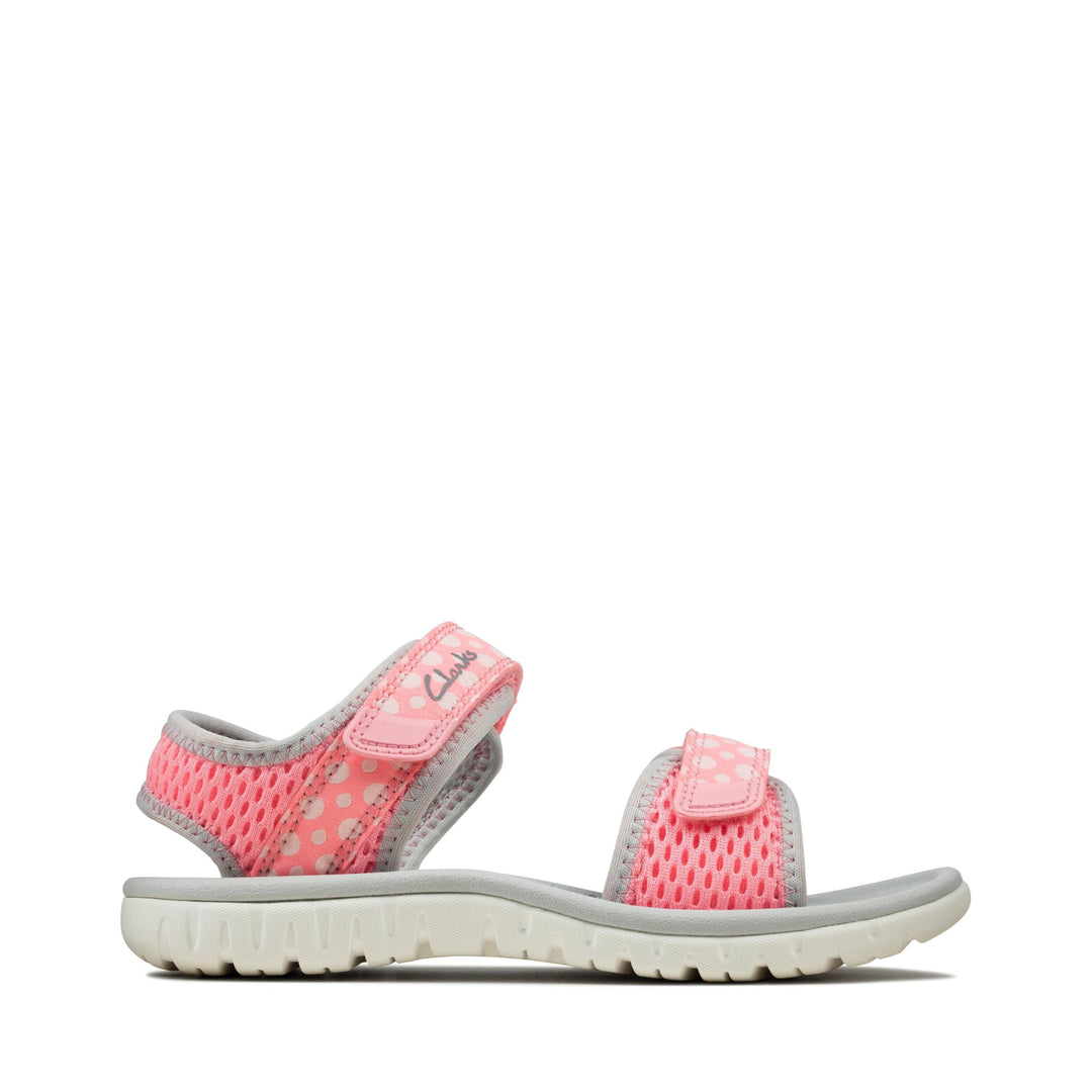 Clarks Mädchen Surfing Tide K Sandal 29 EU Pink Combi, 29 EU Pink Combi