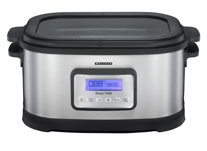 Melissa 16310170 Sous Vide Schongarer Topf, Würstchenwärmer und Vakuum für Küche Kochen bei niedrige