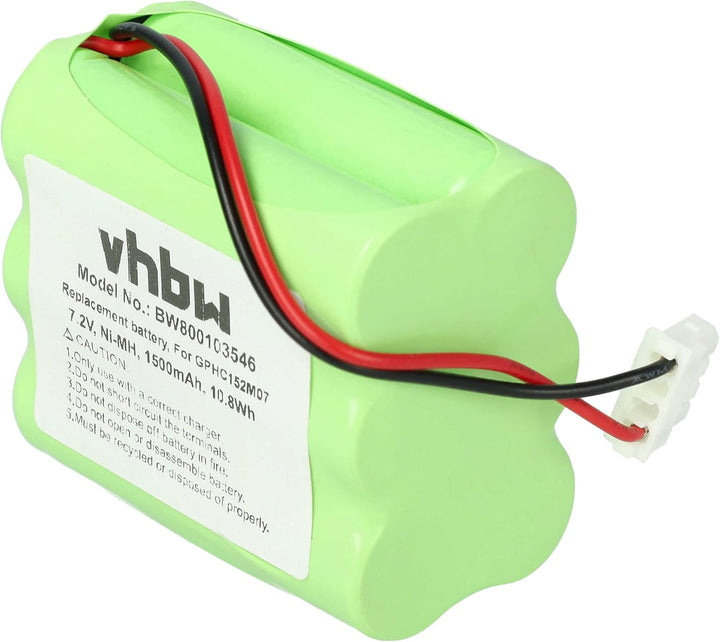 vhbw Akku kompatibel mit Dirt Devil Evo M678 Home Cleaner Heimroboter (1500 mAh, 7,2 V, NiMH)