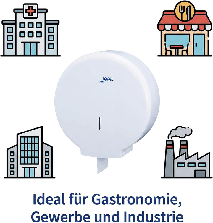 Jofel AE55000 - TOILETTENPAPIERSPENDER GROSS AZUR WEISS