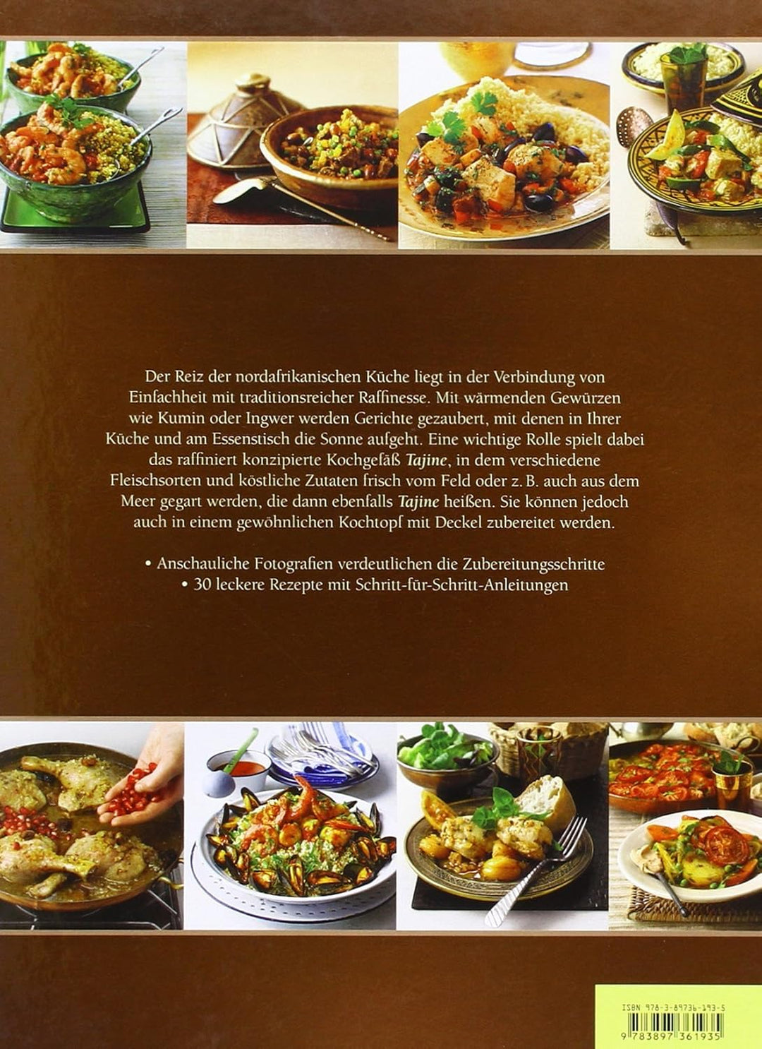 Tajine, original aus Marokko, inklusive Kochbuch Nord Afrikanische Küche, Tontopf zum Kochen, Tuareg