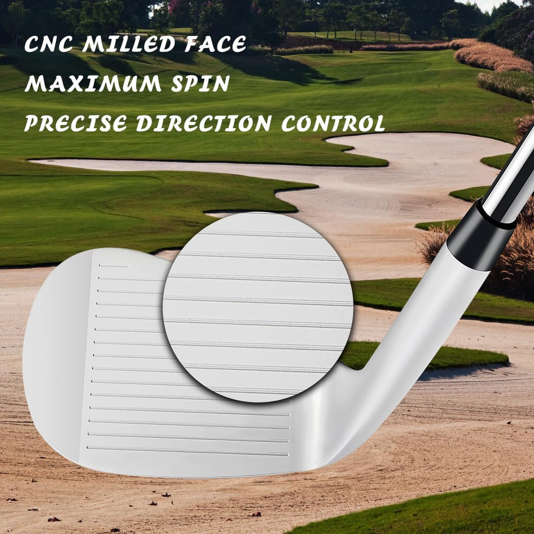MAZEL Geschmiedete Golfkeile 48 50 52 54 56 58 60 Grad Sandkeil Golfschläger für Herren Single Right
