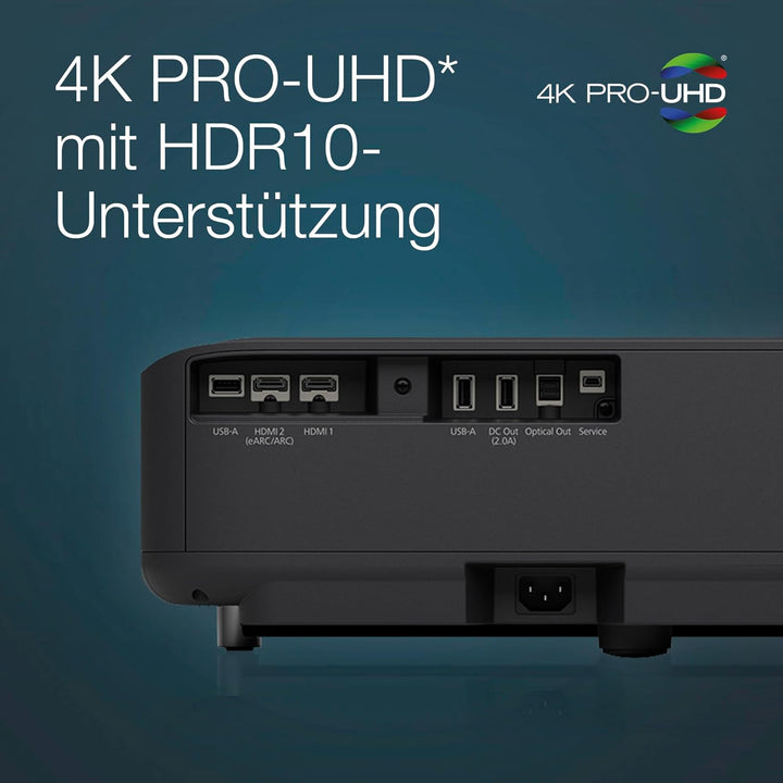Epson EH-LS650B 4K PRO-UHD Smart-Laserprojektor, 3.600 Lumen, bis zu 120-Zoll Bilddiagonale (3,05 m)