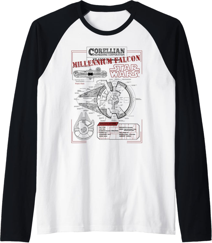 Star Wars Millennium Falcon Corellian Engineering Raglan