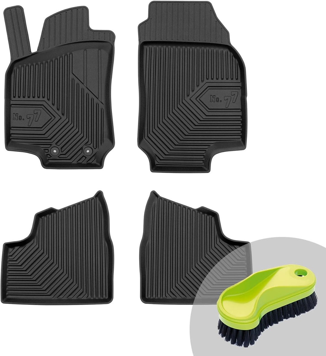 FROGUM No.77 Gummimatten Ganzjahresset von Auto Fussmatten Autofussmatten für Opel Astra G 1998-2009