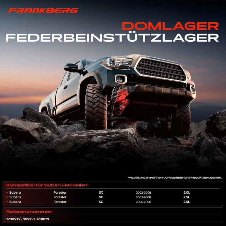 Frankberg 1x Federbeinstützlager Kompatibel mit Forester SG 2.0L 2.5L 2002-2006 Replace# 905950