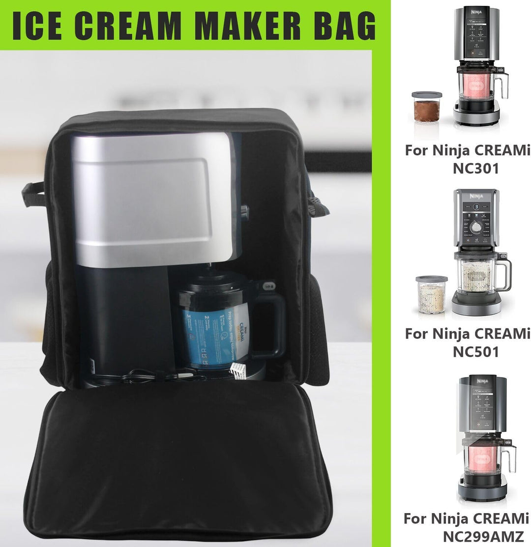 AF-WAN Tragetasche für CREAMi Eismaschinen–Transporttasche mit Griffen, Frontfach & Mesh-Seitentasch