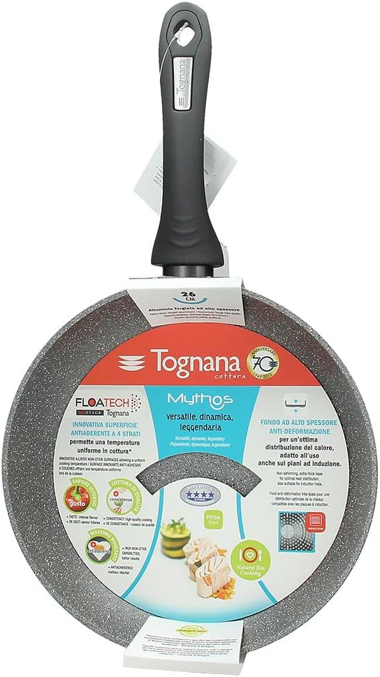 Tognana Wok 1 Griff 28 cm Mythos Marble schwarz
