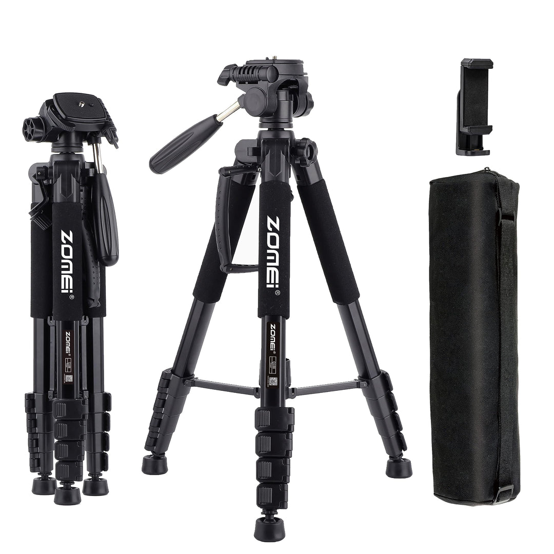 ZOMEi 188cm Stativ Heavy Duty Tall Tripod Stand, Professional Travel Video Tripod Kompatibel mit DSL