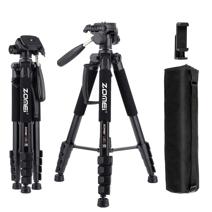 ZOMEi 188cm Stativ Heavy Duty Tall Tripod Stand, Professional Travel Video Tripod Kompatibel mit DSL