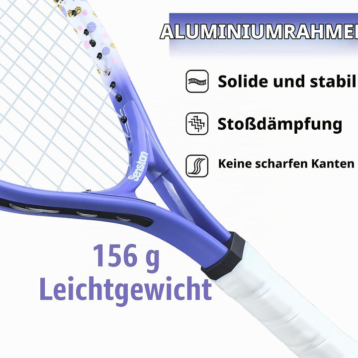 Senston Tennisschläger 17/23 Zoll Tennis Racket für Jugendliche– Leicht, Langlebig, Einfach zu greif