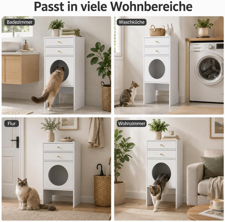 Katzenschrank Weiss 2, Weiss 2