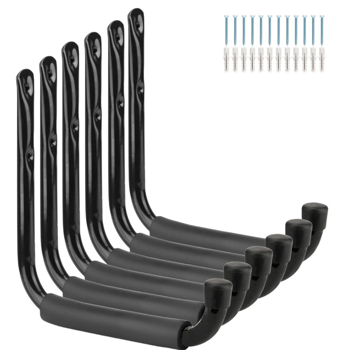 PiPaFox Haken für Garagenspeicherleitern, 24 CM / 9,5 Zoll Hochleistungs-Jumbo-Arm-Utility-Rack für