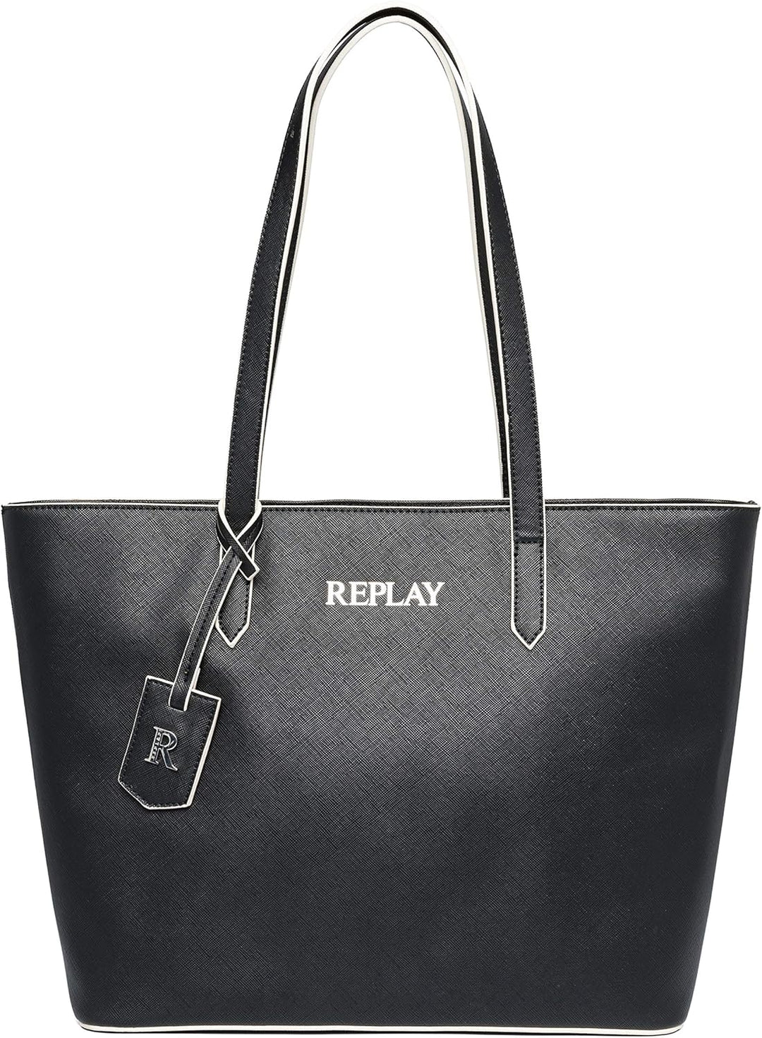 Replay Damen Fw3074 Henkeltasche, UNIC 098 Black, 098 Black