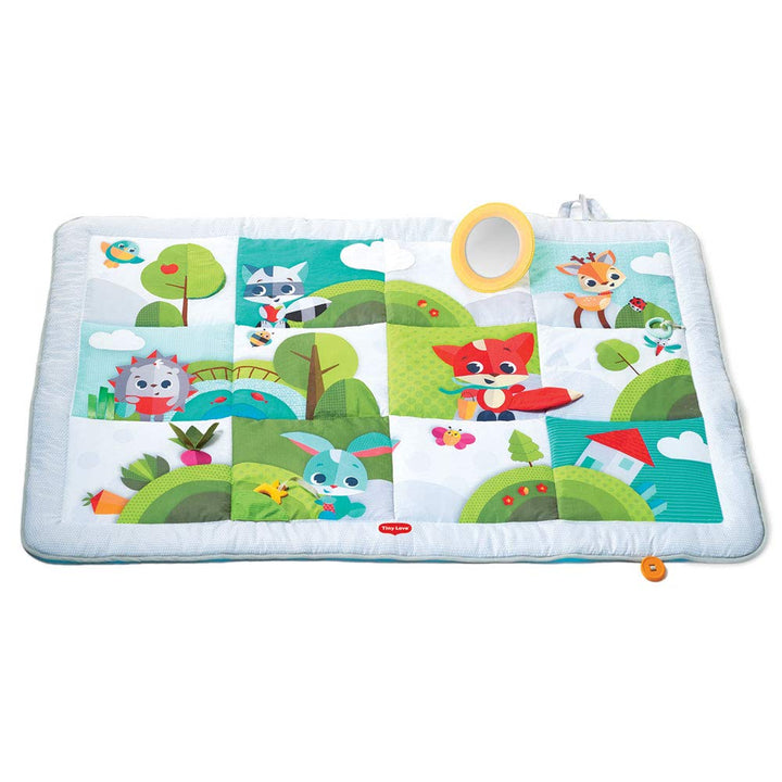 Tiny Love Baby Krabbeldecke "Super Mat" - Meadow Days Design, grosse Baby-Spieldecke im modernen Des
