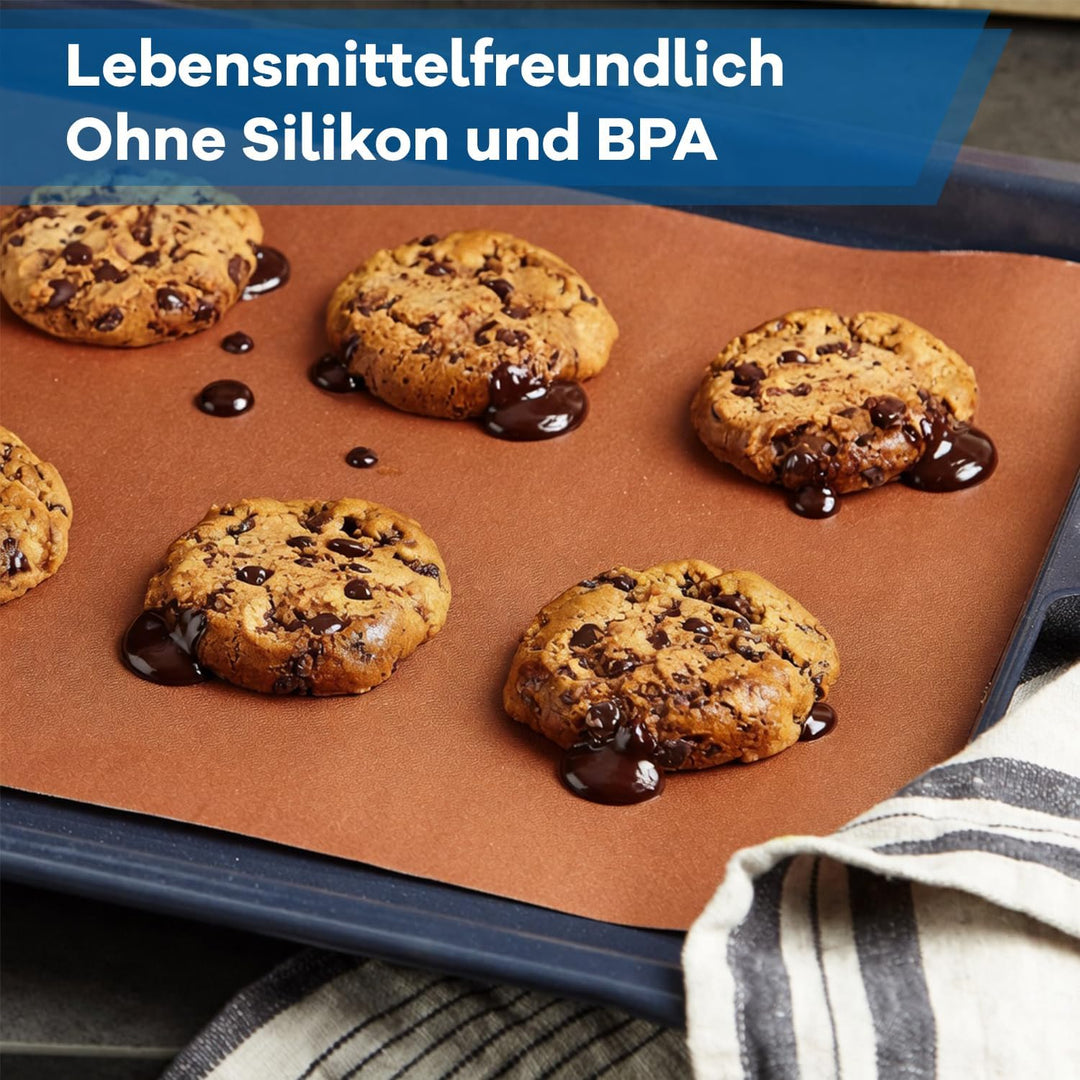 Netrox - Dauerbackfolie & Grillmatte (8er Set) für Backofen und Grill wiederverwendbar - extrem hitz