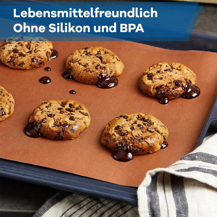 Netrox - Dauerbackfolie & Grillmatte (8er Set) für Backofen und Grill wiederverwendbar - extrem hitz